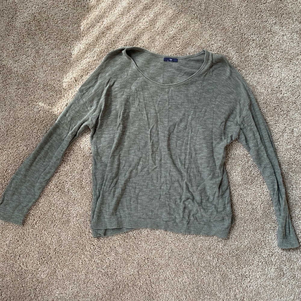 Green light weight sweater from the Gap